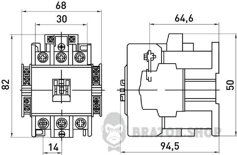 Контактор e.industrial.ukc.40.220, 40А, 220В,  1no+1nc i.0090004 у Києві