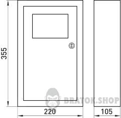 Корпус e.mbox.stand.n.f1.10.ze металлический, под 1-ф.