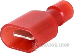 Наконечник-з'єднувач ізольований серії FN e.terminal.stand.mdfn1.25.250.red (fn.m.0,5.1,5) 0,5-1,5 кв.мм "папа", 100шт