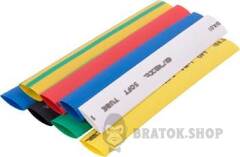 Набір трубок термоусаджувальних e.termo.stand.set.8.4, ( 8 кольорів), 100 мм, 24 шт.