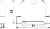 Клеммник заземления винтовой 76A АСКО-Укрем JB (ЭК) 16/35 A0130020005