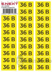 Самоклеющаяся наклейка "36В" e.sticker.voltage.36.2 (90х38мм) 26 шт/лист