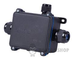 Коробка распределительная e.wdb.cnp725.3t с клеммником, 138х98х42 мм, IP68