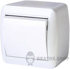 Переключатель одноклавишный e.aqua.1121.gr для наружного монтажа, IP44