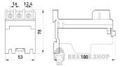 Независимое основание теплового реле e.industrial.azh.40 для реле на 40А i0120002 в Киеве