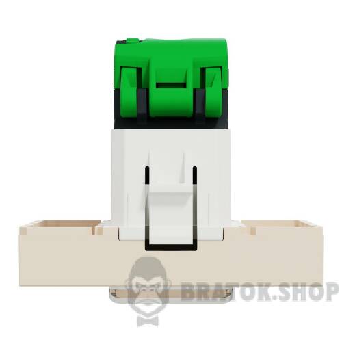Розетка комп'ютерна RJ45, категорія 5 UTP, 2 модулі, бежева Unica New Studio NU341144 в Киеве