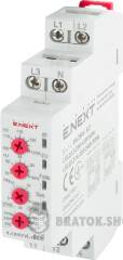 Реле контролю напруги трифазне регульоване e.control.v04m
