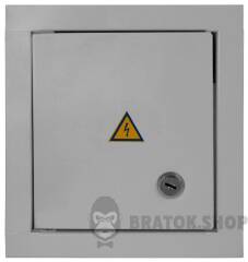 Корпус e.mbox.stand.w.06.z металевий, під 6 мод., що вбудовується, з замком