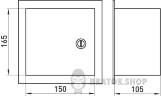 Корпус e.mbox.stand.w.06.z металевий, під 6 мод., що вбудовується, з замком s0100018 у Києві