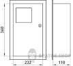 Корпус e.mbox.stand.w.f1.10.ze металлический, под 1-ф. электронный счетчик, 10 встраиваемый мод. с замком s0100066 в Киеве