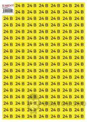 Самоклеящаяся наклейка "24В" e.sticker.voltage.24.1 (40х20мм) 102 шт/лист