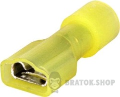 Наконечник-з'єднувач ізольований серії FN e.terminal.stand.fdfn5.5.250.yellow (fn.f.4.6) 4-6 кв.мм "мама", 100шт