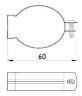 Кріплення металеве e.industrial.pipe.clip.hang.1"  для підвіски труб i0470003 у Києві