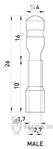 Ізольований наконечник e.terminal.stand.mpd2.156.blue (blt.m.1,5.2,5), 100шт в Сумах