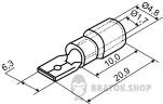 Наконечник коннектор папа с изоляцией 1.5 мм АСКО-Укрем MDD 1.25-250 6.35x0.5/0.8 A0060020011 в Сумах