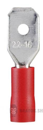 Наконечник коннектор папа с изоляцией 1.5 мм АСКО-Укрем MDD 1.25-250 6.35x0.5/0.8 A0060020011 в Сумах