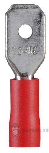 Наконечник коннектор папа с изоляцией 1.5 мм АСКО-Укрем MDD 1.25-250 6.35x0.5/0.8 A0060020011 в Сумах