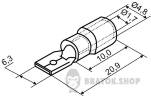Наконечник коннектор папа с изоляцией 1.5 мм АСКО-Укрем MDD 1.25-250 6.35x0.5/0.8 A0060020011 в Сумах
