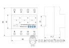 Реле напряжения и тока 63A АСКО-УКРЕМ RKV 4P A0010230003
