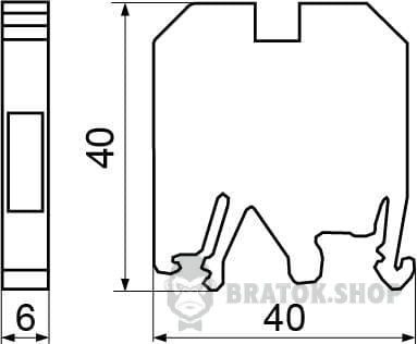 Клеммник винтовой 25A АСКО-Укрем 2,5/35 зеленый A0130010010 в Сумах