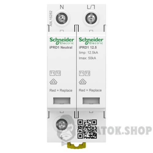 ОБМЕЖ.ПЕРЕН.iPRD1 12.5r 1PN 50kA Тип 1+2 зі змін.картридж. та можл. Моніторингу A9L16282