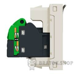 Розетка комп'ютерна RJ45, категорія 5 STP, 1 модуль, бежева Unica New Studio