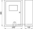 Корпус e.mbox.stand.n.f1.16.ze металлический, под 1-ф. электронный счетчик, 16 мод., навесной, с замком s0100069 в Киеве