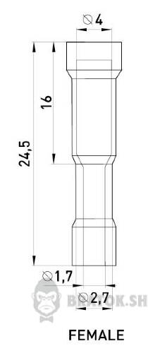 Ізольований наконечник e.terminal.stand.frd1.25.156.red (blt.f.0,5.1,5), 100шт в Сумах