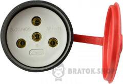 Розетка каучукова з захисною кришкою 3Р+РЕ 25А IP44
