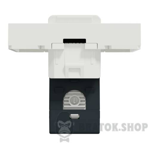 Розетка комп'ютерна RJ45, одинарна категорія 5, STP, 2 модулі білий NU341318 в Киеве
