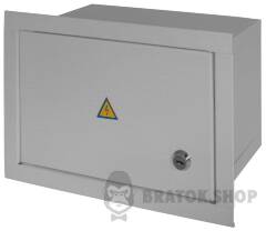 Корпус e.mbox.stand.w.12.z металевий, під 12 мод., що вбудовується, з замком