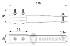 Анкерный изолированный зажим eiclamp.pro.16.50.b, 16-50 кв.мм