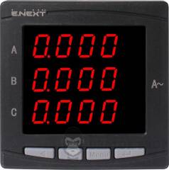Аналізатор параметрів мережі e.meter.pro.96.m.led 96х96мм, АС 230В, 5А, 0-450В, RS-485