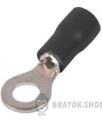 Ізольований наконечник e.terminal.stand.rv3.3,5.5.black 2.5-4 кв.мм, чорний, 100шт