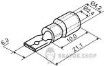 Наконечник коннектор папа с изоляцией 2.5 мм АСКО-Укрем MDD 2-250 6.35x0.5/0.8 A0060020013 в Сумах