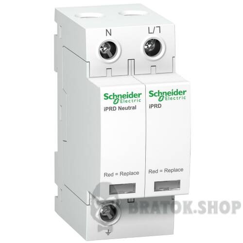ОБМЕЖУВАЧ ПЕРЕНАПРУГИ iPRD40 40/15kA 350V 1P+N A9L40500