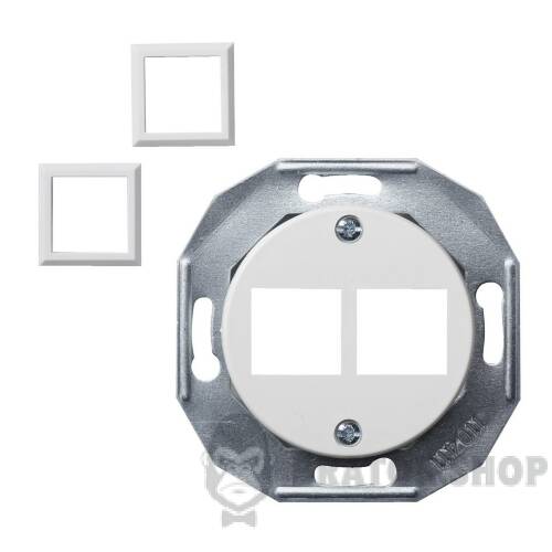ЦЕНТР.ПЛ. RJ45*2 БІЛ. WDE011701 у Києві