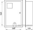Корпус e.mbox.stand.w.f3.36.ze металлический, под 3-ф. электронный счетчик, встраиваемый 36 мод. с замком s0100074 в Киеве