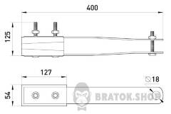 Анкерный изолированный зажим eiclamp.pro.25.120.c, 25-120 кв.мм