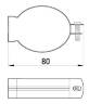 Кріплення металеве e.industrial.pipe.clip.hang.1-1/2"  для підвіски труб i0470005 у Києві