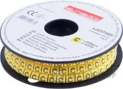 Маркер кабельний e.marker.stand.3.6.C, 3-6 кв.мм, "C", 350 шт