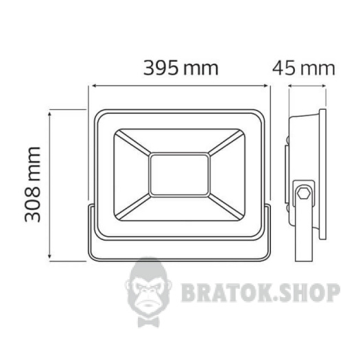 Прожектор світлодіодний LED 200W 6400K IP65 Horoz Electric PARS (068-008-0200-010) у Сумах