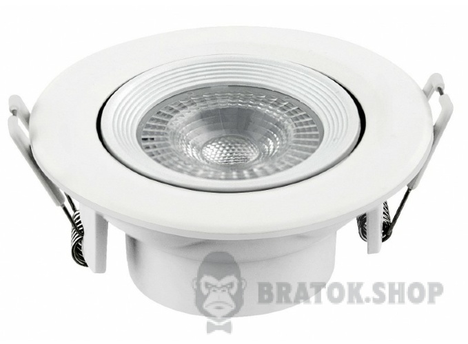 Светильник LED точечный 7W 4000K врезной круг LUXEL DL