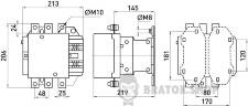 Контактор e.industrial.ukc.400.220, 400А, 220В, no i.0090009 у Києві