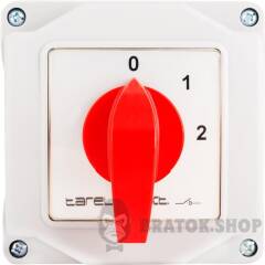 Пакетный переключатель LK25/4.322-ОВ/45 в корпусе, 0-1-2, 25А, IP44