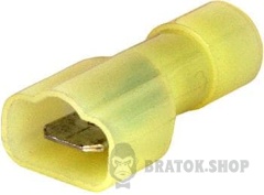 Наконечник-з'єднувач ізольований серії FN e.terminal.stand.mdfn5.5.250.yellow (fn.m.4.6) 4-6 кв.мм "папа", 100шт