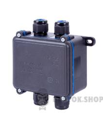 Коробка распределительная e.wdb.cnp725.4t.b с клеммником, 108х111х42 мм, IP68