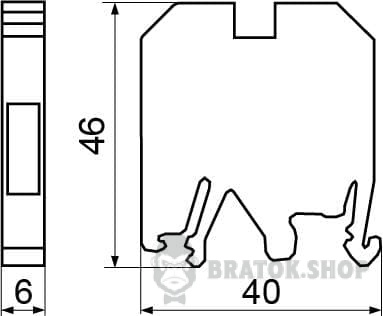Клеммник винтовой 32A АСКО-Укрем 4/35 желтый A0130010013 в Сумах