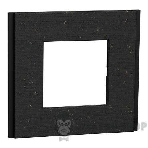 Рамка 1-постова Unica Deco Material, чорний папір NU600274
