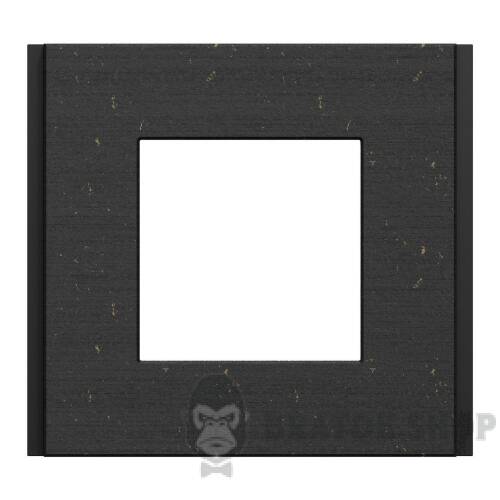 Рамка 1-постова Unica Deco Material, чорний папір NU600274